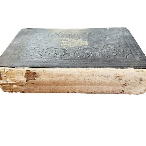 Robert Burns Poetical Works 1852 1st Edition Victorian w/ Engraving HC HBS - Picture 8 of 8